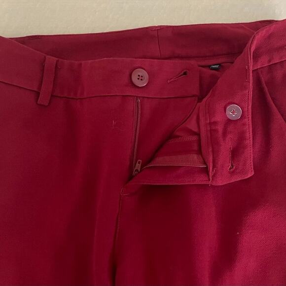 cAbi Ava Dark Red / Burgundy Straight Leg Trousers / Dress Pants  Size 4 - Picture 9 of 14